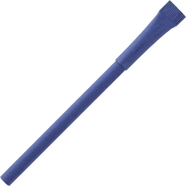 Ручка картонная KRAFT с колпачком, синяя