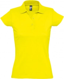 Рубашка поло женская Prescott women 170 желтая (лимонная), размер XL