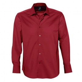 Рубашка мужская с длинным рукавом Brighton красная, размер 3XL
