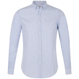 Рубашка мужская Beverly Men белая с синим, размер 4XL