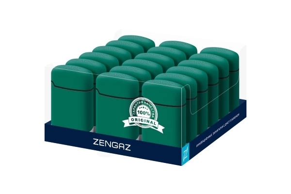 Зажигалка турбо Zenga, ZL-3, многоразовая, зеленая фото 3