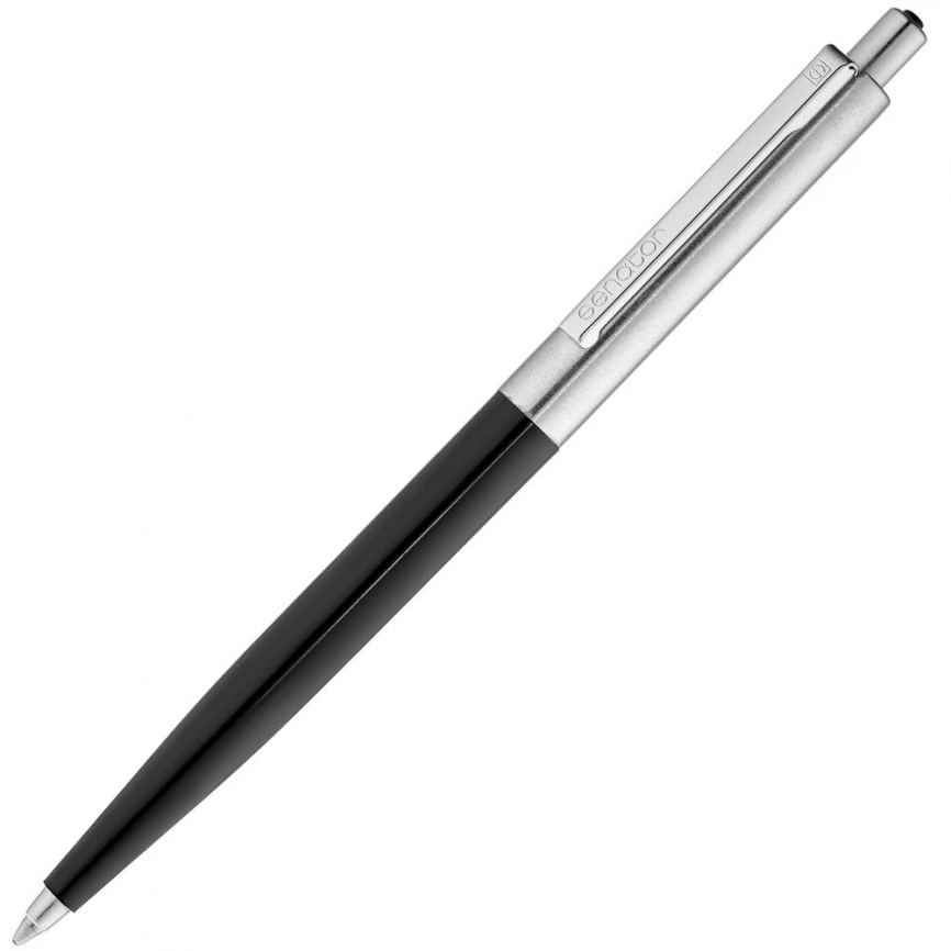 Ручка шариковая Senator Point Metal, черная фото 1