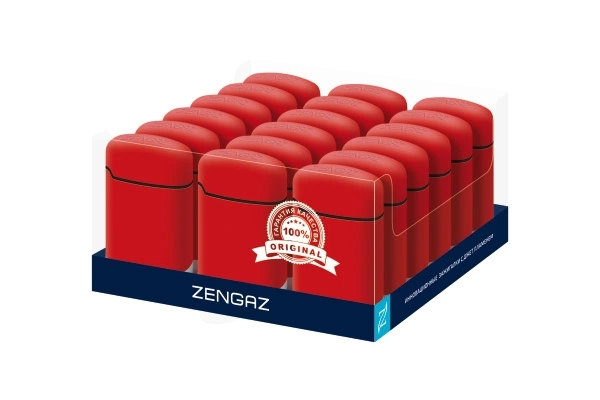 Зажигалка турбо Zenga, ZL-3, многоразовая, красная фото 3