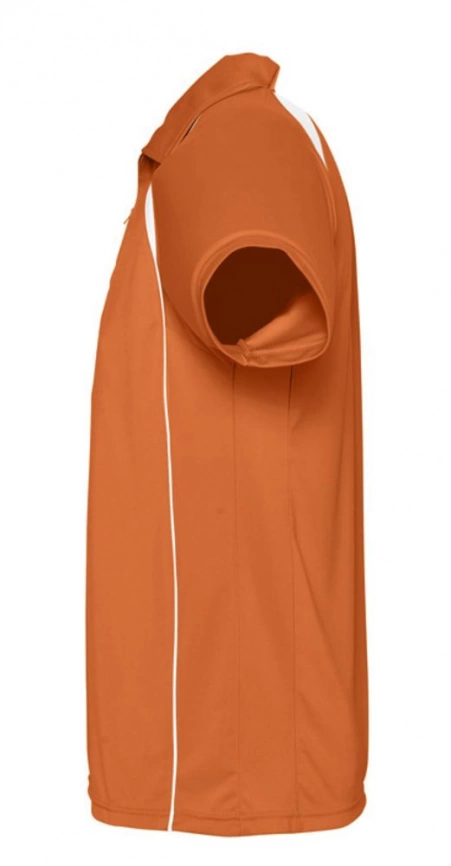 Спортивная рубашка поло Palladium 140 оранжевая с белым, размер M фото 4