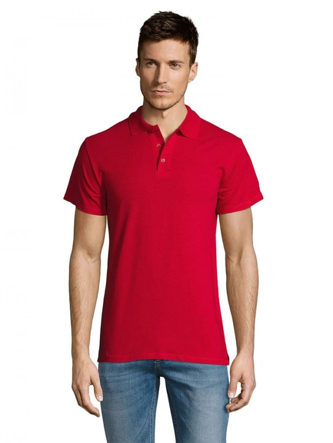 Рубашка поло мужская Summer 170 красная, размер S фото 11