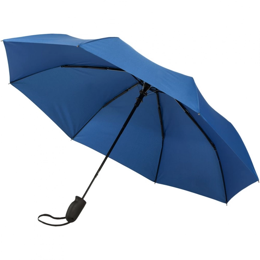 Складной зонт Magic с проявляющимся рисунком, синий фото 3