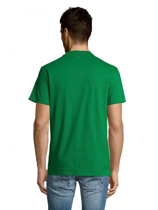 Рубашка поло мужская Summer 170 ярко-зеленая, размер M фото 14