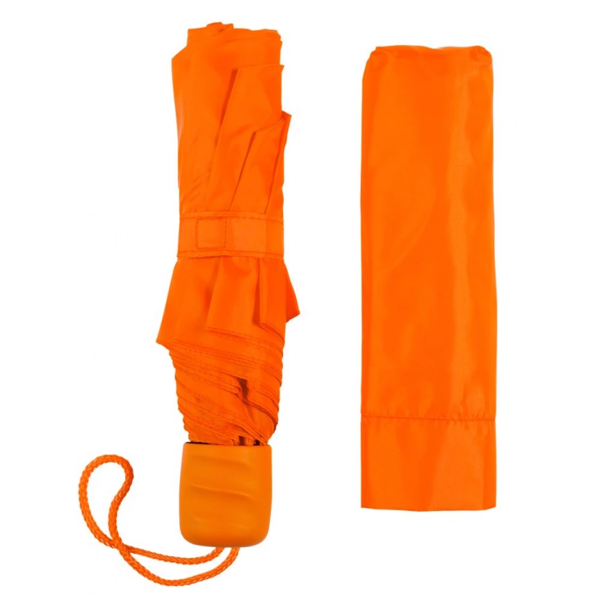 Зонт складной Unit Basic, оранжевый фото 3