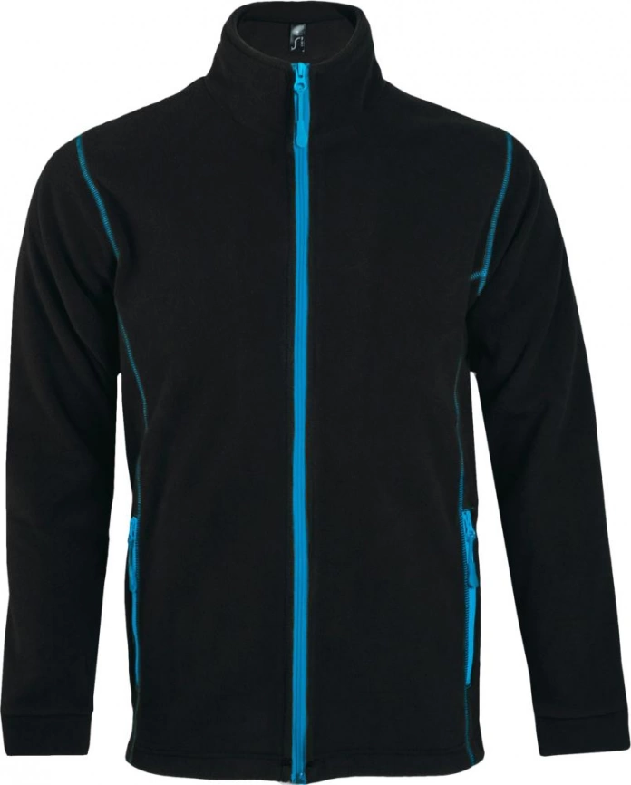 Куртка мужская Nova Men 200, черная с ярко-голубым, размер S фото 1
