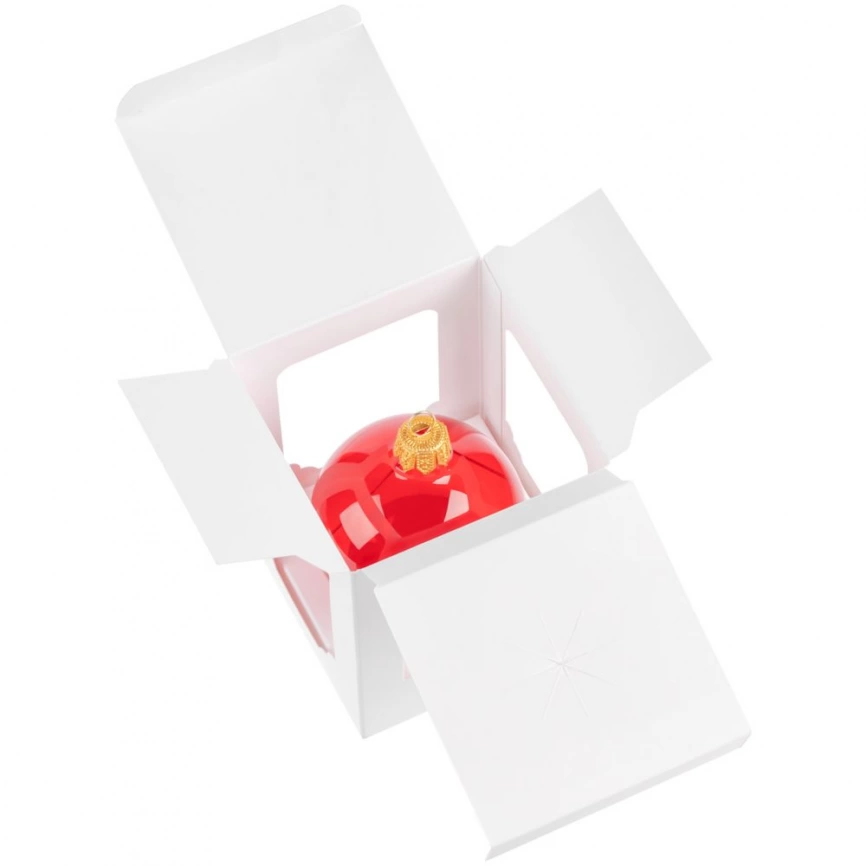 Елочный шар Gala Night в коробке, красный, 6 см фото 7