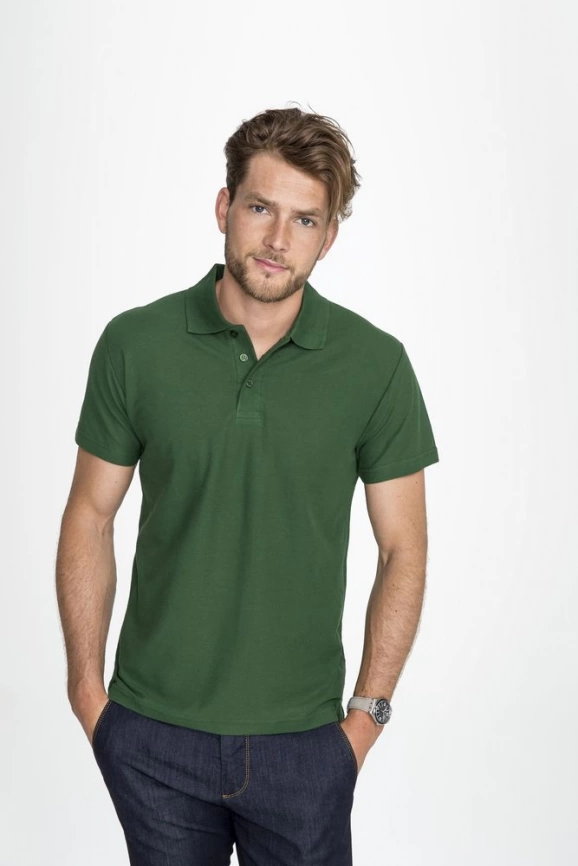 Рубашка поло мужская Summer 170 зеленое яблоко, размер XL фото 7