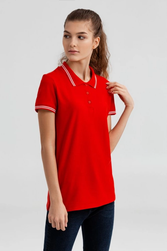 Рубашка поло женская Virma Stripes Lady, ярко-синяя, размер XL фото 5