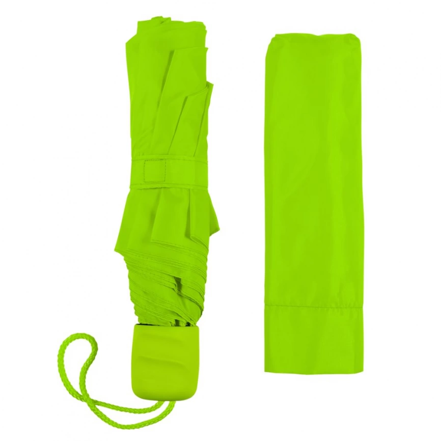 Зонт складной Unit Basic, зеленое яблоко фото 3