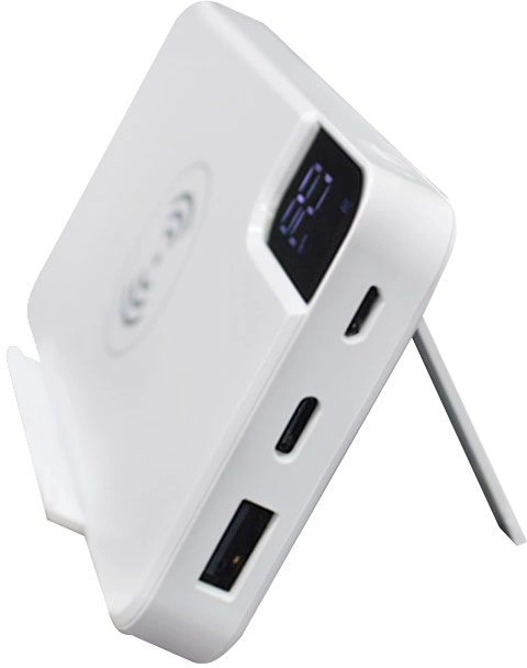 Внешний аккумулятор gPro QI с беспроводной зарядкой 10000 mAh - Белый BB фото 2