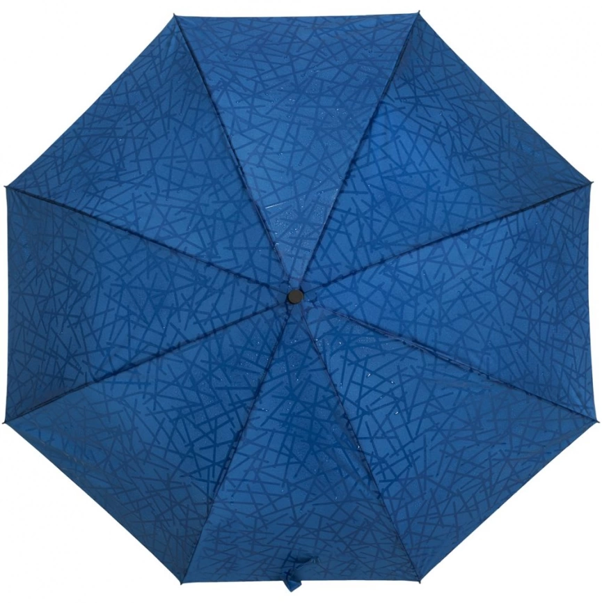 Складной зонт Magic с проявляющимся рисунком, синий фото 1