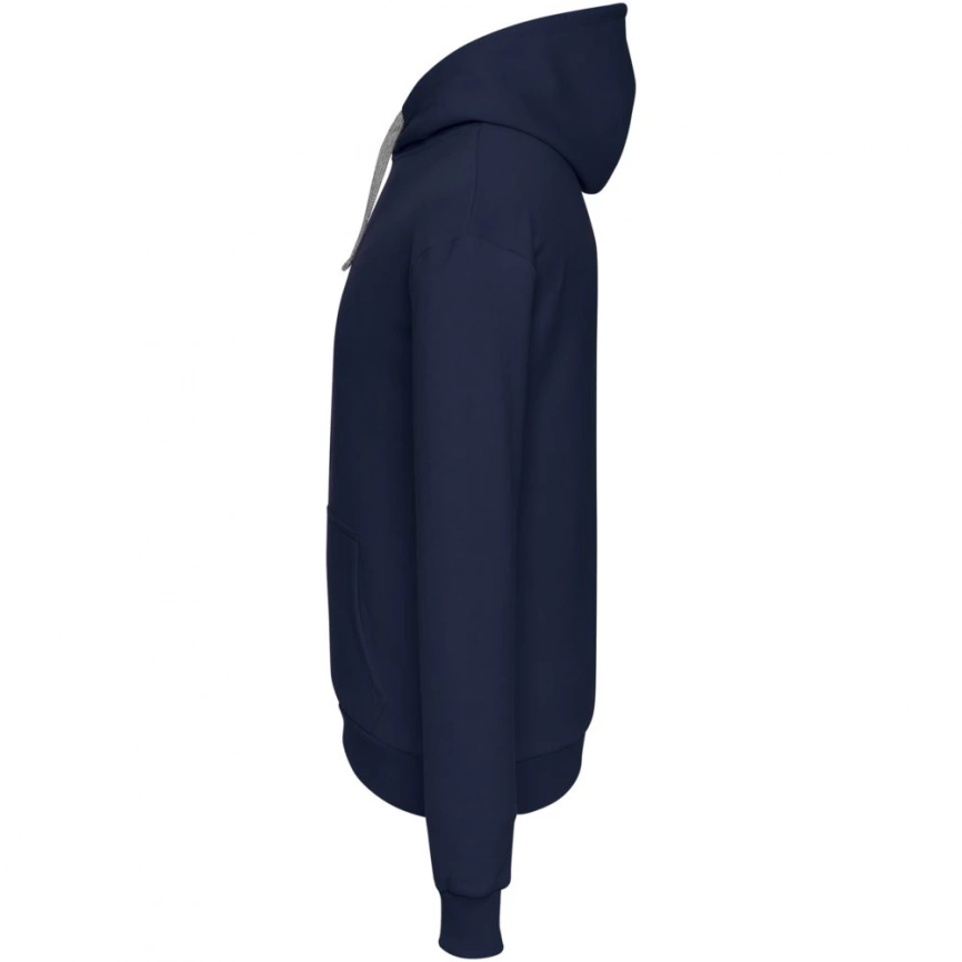 Толстовка с капюшоном Unit Kirenga Heavy темно-синяя, размер XL фото 3