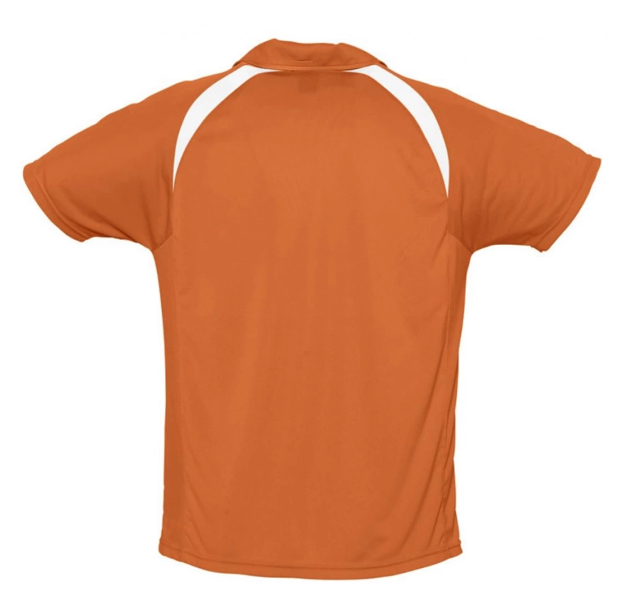 Спортивная рубашка поло Palladium 140 оранжевая с белым, размер M фото 1