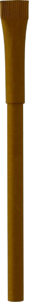 Ручка картонная KRAFT с колпачком, коричневая фото 2