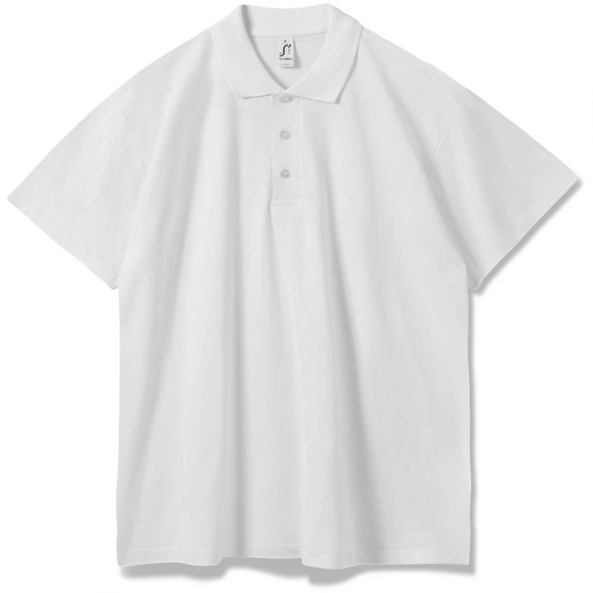 Рубашка поло мужская Summer 170 белая, размер M фото 9