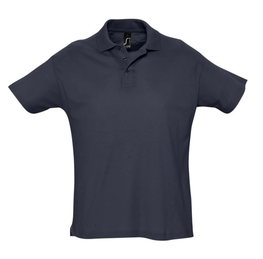 Рубашка поло мужская Summer 170 темно-синяя (navy), размер L фото 1