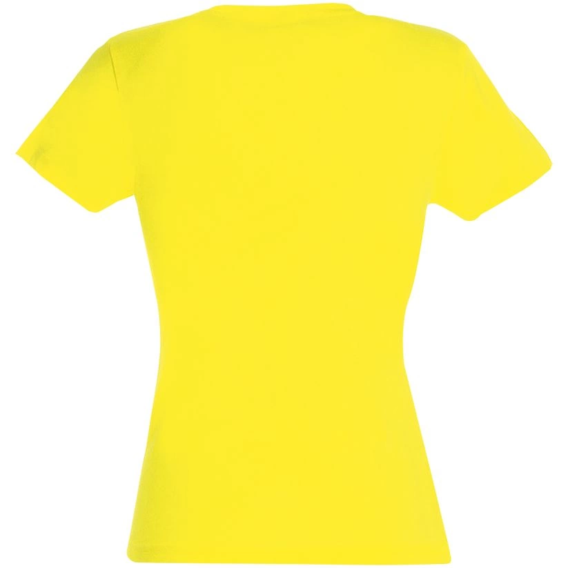 Футболка женская Miss 150 желтая (лимонная), размер XL фото 2