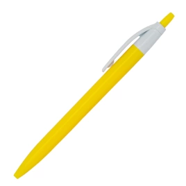 Ручка шариковая, Simple, пластик, желтый/белый
