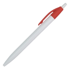 Ручка шариковая, Simple, пластик, белый/красный