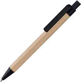 Ручка картонная VIVA NEW, неокрашенная с чёрными деталями