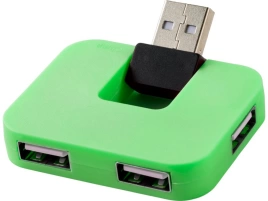 USB Hub Gaia на 4 порта, зеленый