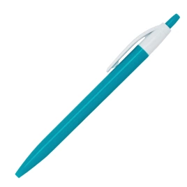 Ручка шариковая, Simple, пластик, бирюзовый/белый