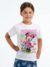 Футболка детская Minnie Covergirl, белая, на рост 142-152 см (12 лет)