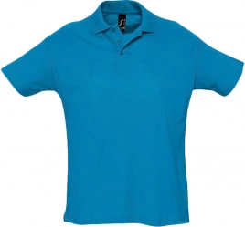 Рубашка поло мужская Summer 170 ярко-бирюзовая, размер XXL