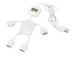 USB Hub на 4 порта с часами в виде человечка