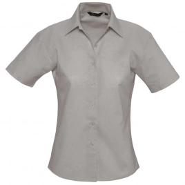 Рубашка женская с коротким рукавом Elite серая, размер 3XL