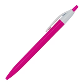 Ручка шариковая, Simple, пластик, розовый/белый