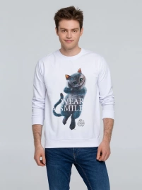 Свитшот Wear A Smile, белый, размер XS