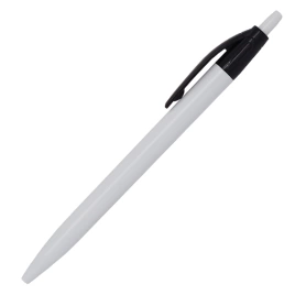 Ручка шариковая, Simple, пластик, белый/черный