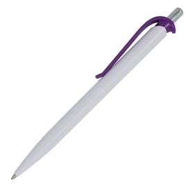 Ручка шариковая, пластик, белый/фиолетовый, Efes