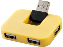 USB Hub Gaia на 4 порта, желтый