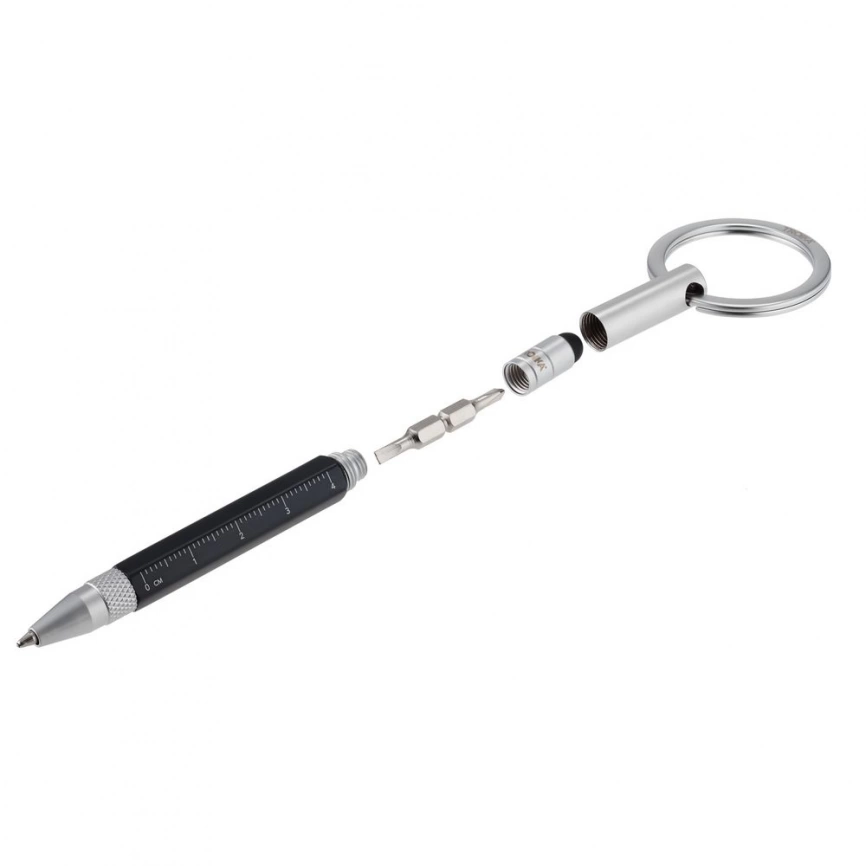 Ручка-брелок Construction Micro, черный фото 5