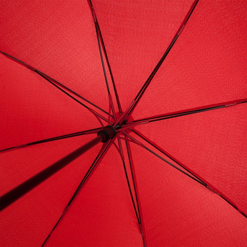 Зонт-трость с цветными спицами Bespoke, красный фото 2