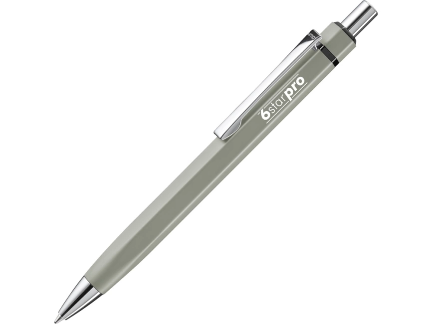 Ручка шариковая шестигранная UMA Six, серый фото 3