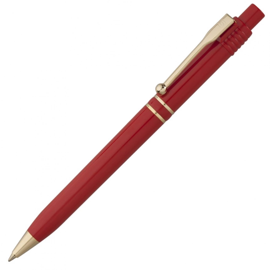 Ручка шариковая Raja Gold, красная фото 2