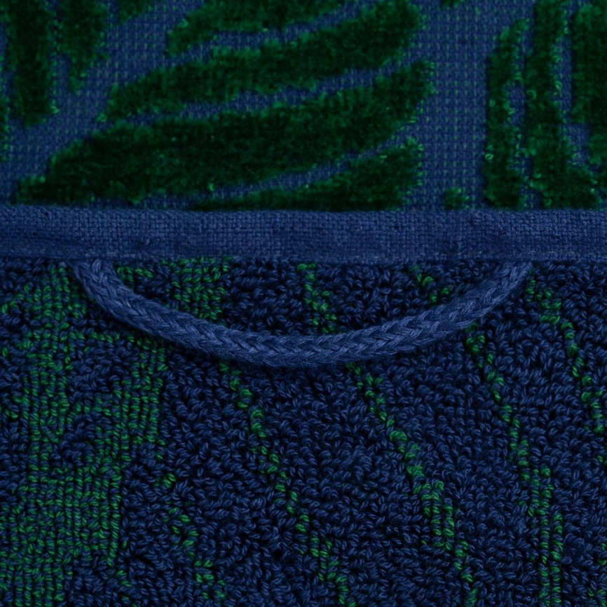 Полотенце In Leaf, малое, синее с зеленым фото 4