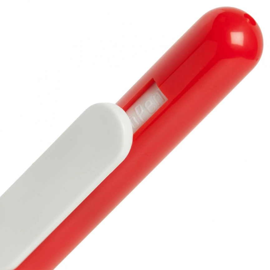 Ручка шариковая Swiper, красная с белым фото 3
