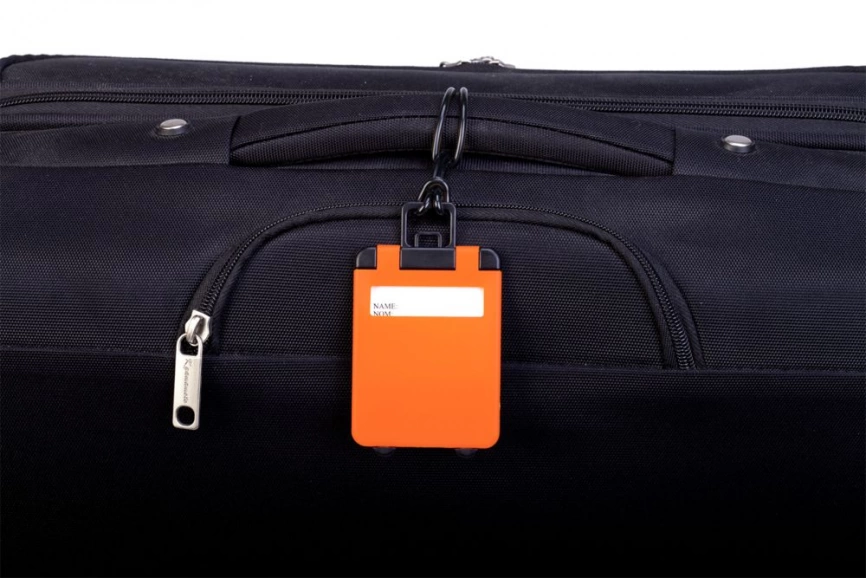Бирка для багажа Trolley, оранжевая фото 3