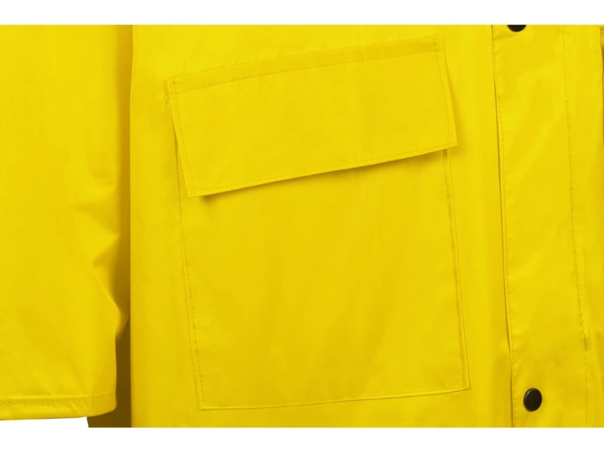 Длиный дождевик Lanai  из полиэстера со светоотражающей тесьмой, желтый фото 8