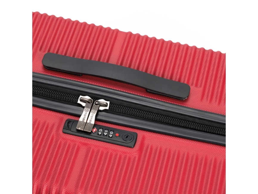 Чемодан TORBER Elton, красный, ABS-пластик, 47 х 32 х 78 см, 96 л фото 7