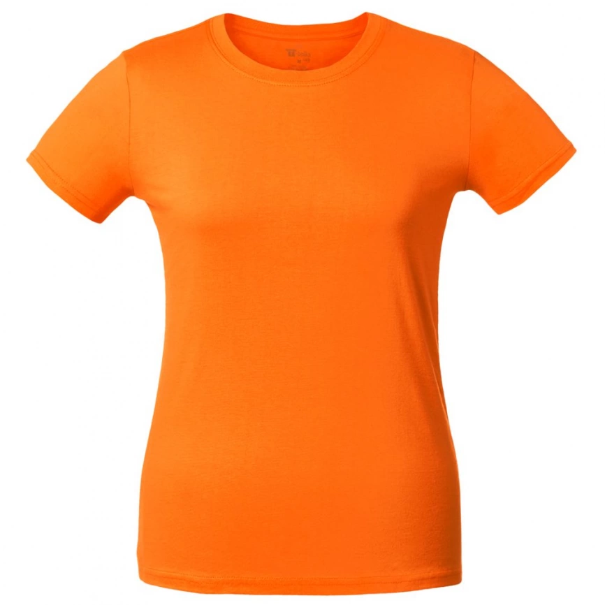 Футболка женская T-bolka Lady оранжевая, размер M фото 1