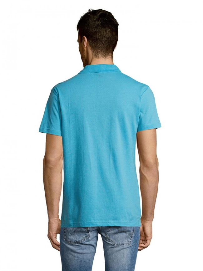Рубашка поло мужская Summer 170 бирюзовая, размер XXL фото 14